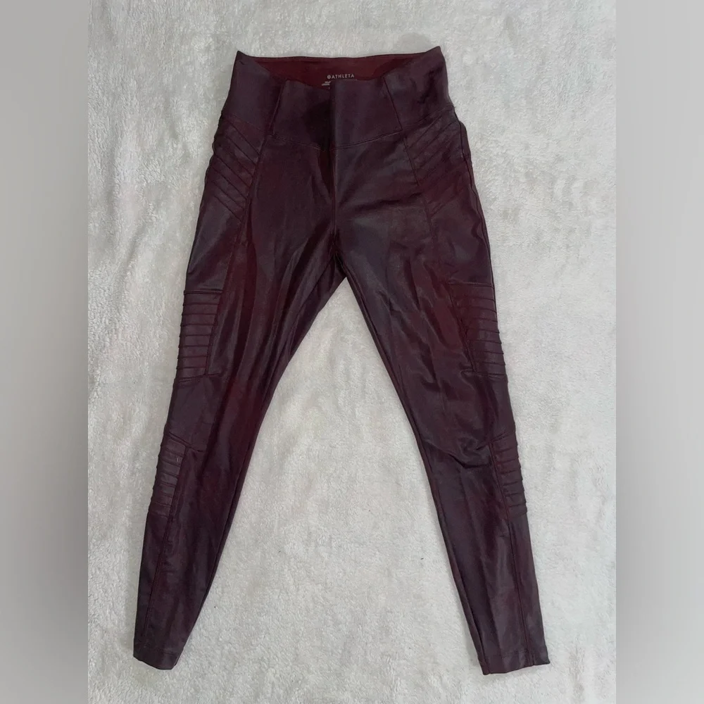 Athleta Delancey Gleam Moto Tight SIZE S - Picture 2 of 10